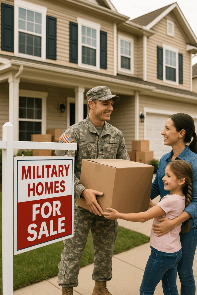 Military Homes For Sale - Military Family doing a Military PCS.